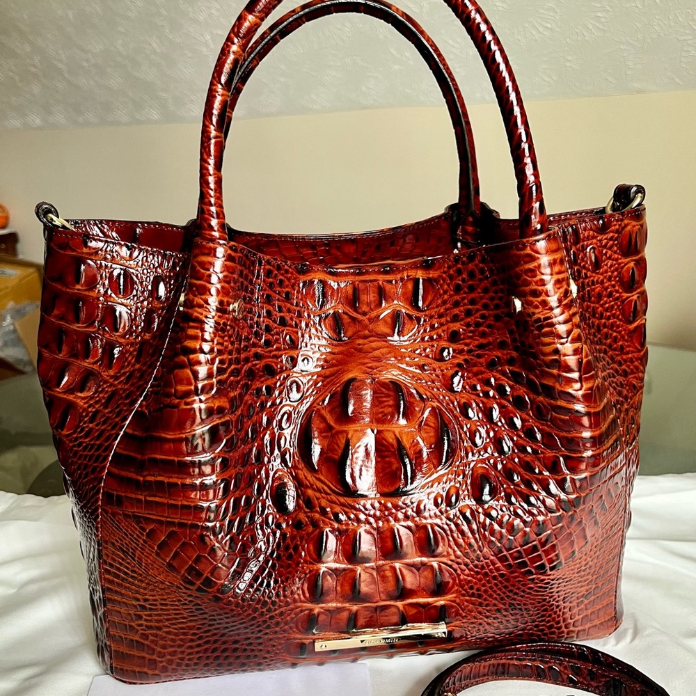 🧡🍁NWT! Brahmin Small Mallory Pecan Melbourne Leather🍁🧡